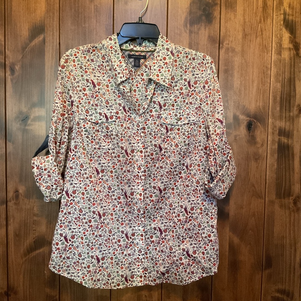 Tommy Hilfiger Multicolor Floral Button Down Shirt